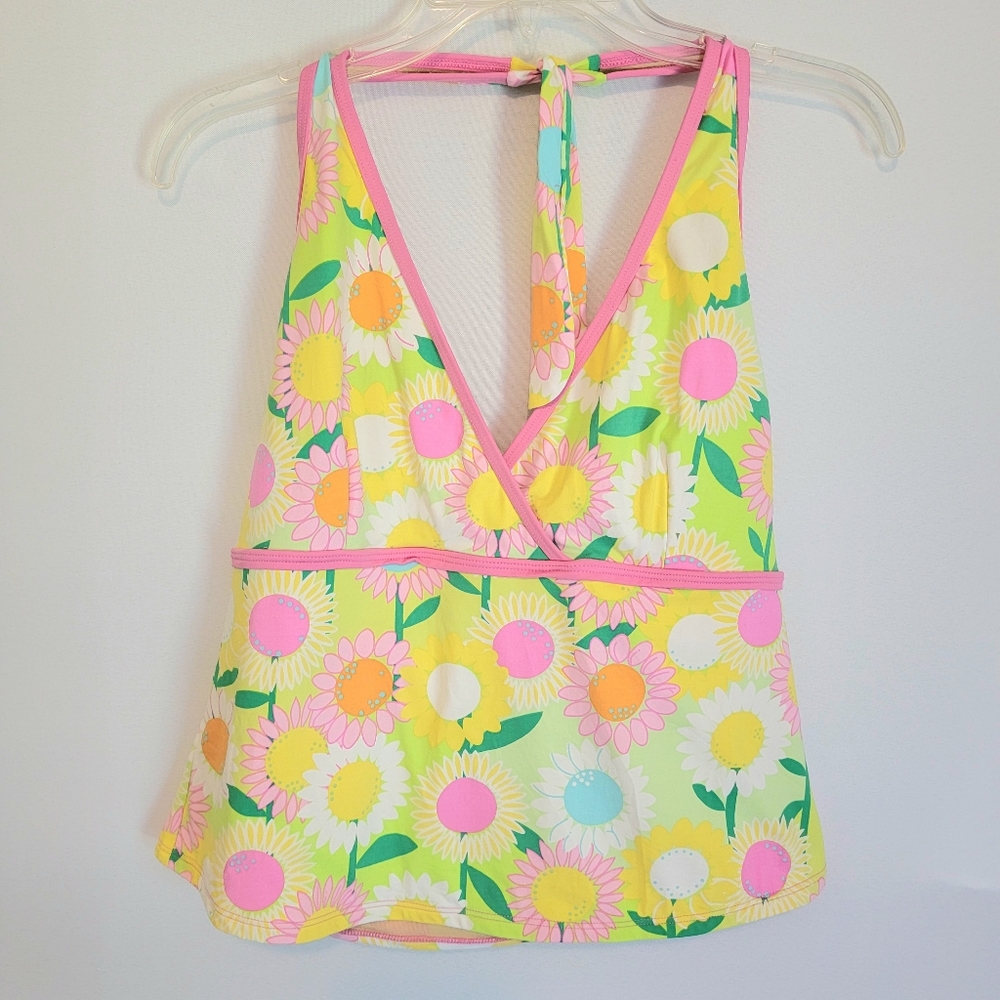 Lilly Pulitzer Sunflower Halter Swimsuit Top